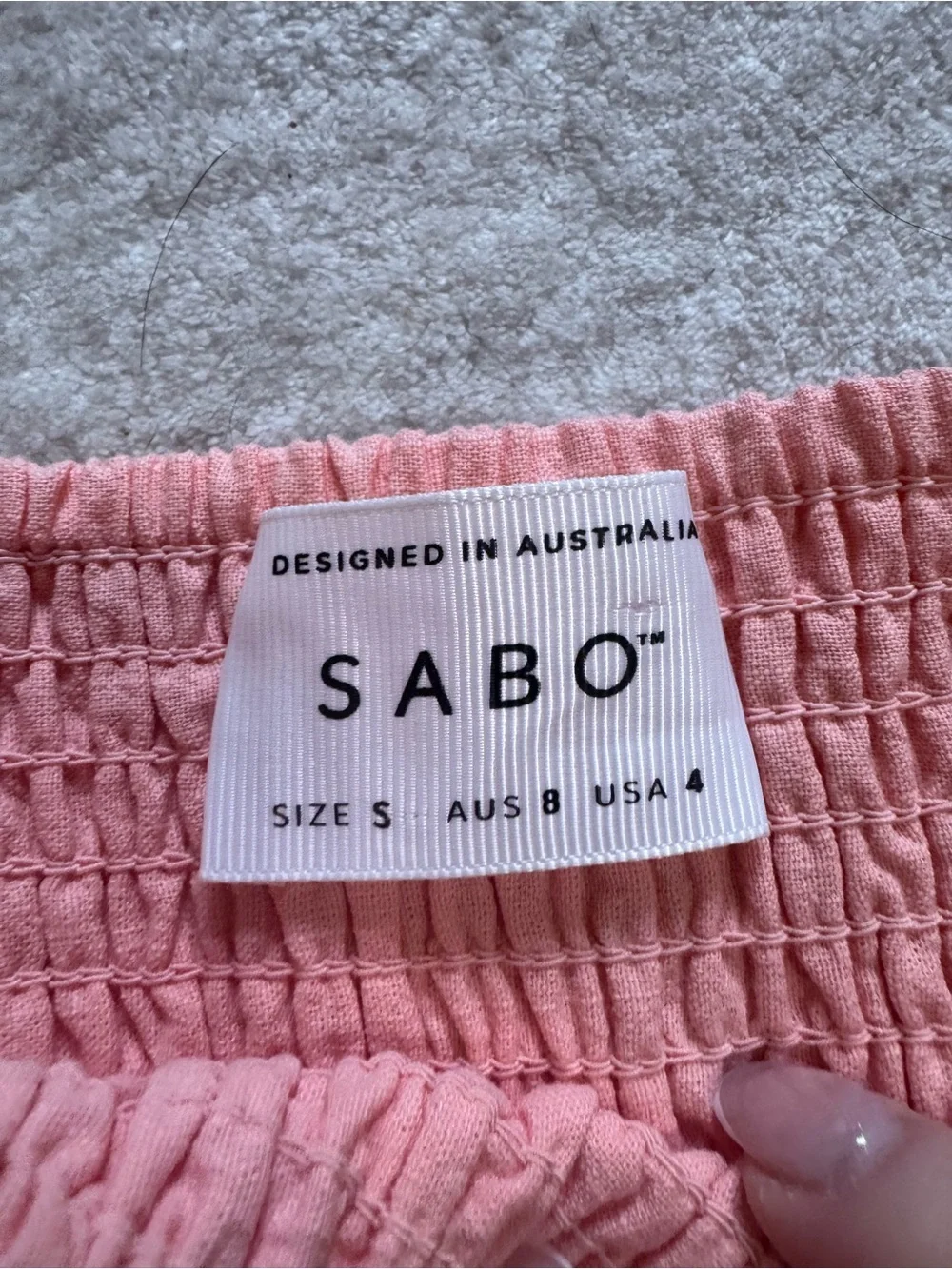 SABO Audrina off the shoulder dress size small
